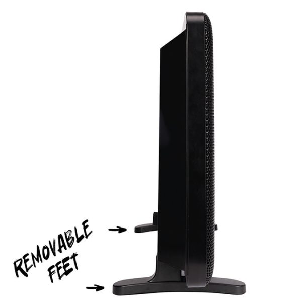 TCP 820 x 450mm 2000W Black Aluminum Panel Heater – Portable or Wall Mounted with LED Display - Image 9