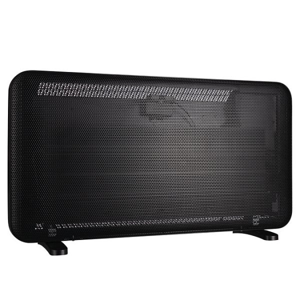TCP 820 x 450mm 2000W Black Aluminum Panel Heater – Portable or Wall Mounted with LED Display - Image 2