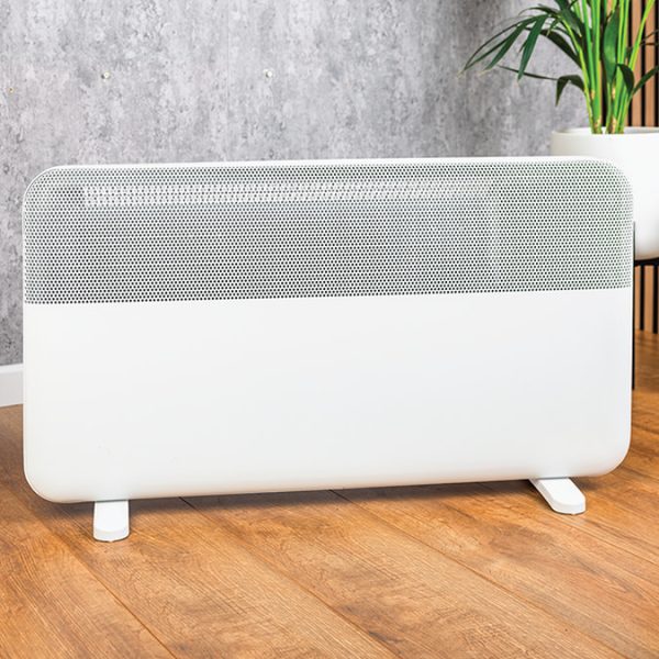 TCP 820 x 450mm 2000W White Aluminum Panel Heater   Portable or Wall Mounted with LED Display - Image 3
