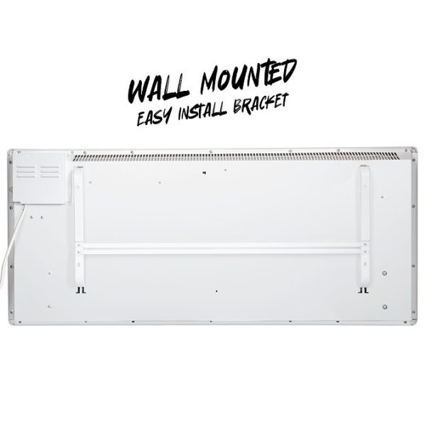 TCP 1040 x 450mm Wall Mounted 2000W Electric White Panel Heater - Image 6