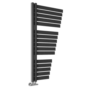 Toreno Casa Offset Tapered Heated Towel Rail   Anthracite (1100 x 590mm)