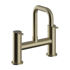 Heritage Dartmouth Bath Filler   Brushed Brass