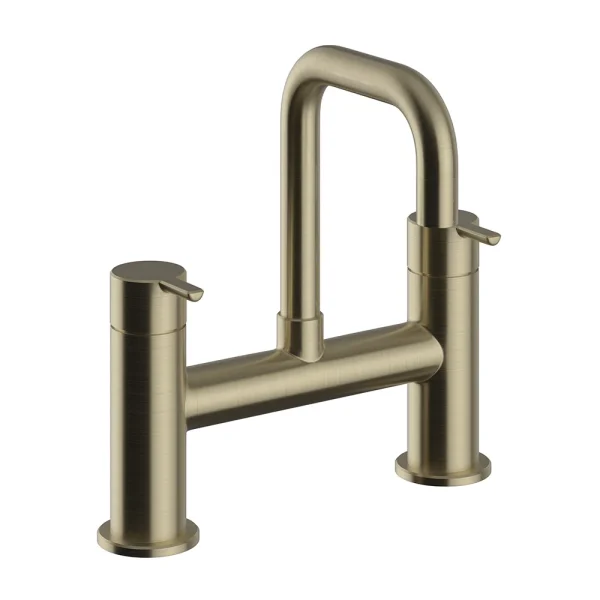 Heritage Dartmouth Bath Filler   Brushed Brass
