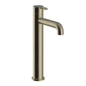Heritage Dartmouth Tall Basin Mixer   Brushed Brass
