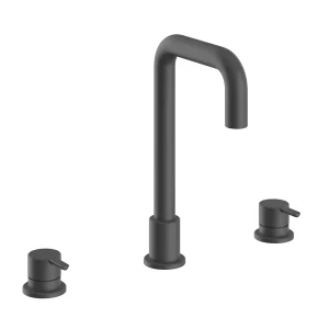 Heritage Dartmouth 3 Taphole Basin Mixer   Matt Black