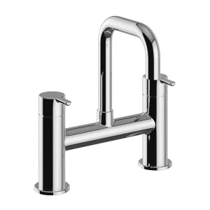 Heritage Dartmouth Bath Filler   Chrome