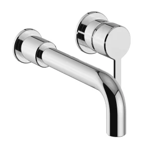 Heritage Dartmouth 2 Taphole Wall Mounted Basin Mixer   Chrome   TDACC210 Heritage Dartmouth 2 Taphole Wall Mounted Basin Mixer   Chrome