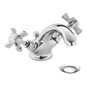 Heritage   Dawlish Mono Basin Mixer with Pop up Waste   Chrome