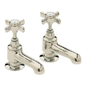 Heritage   Dawlish Bath Pillar Taps   Vintage Gold