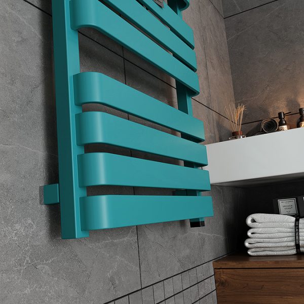 Terma Warp T One Teal Electric Towel Rail 500 x 1110mm - Image 3