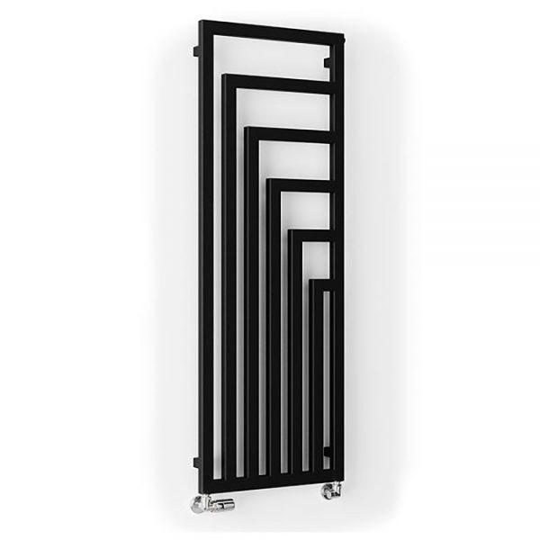 Terma Angus Heban Black Designer Radiator 1460 x 520mm - Image 4