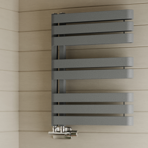 Terma Warp S Salt n Pepper Heated Towel Rail 655 x 500mm