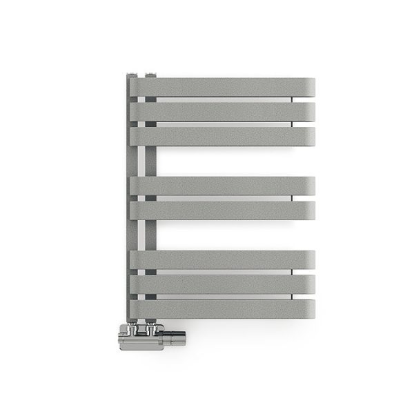 Terma Warp S Salt n Pepper Heated Towel Rail 655 x 500mm - Image 3