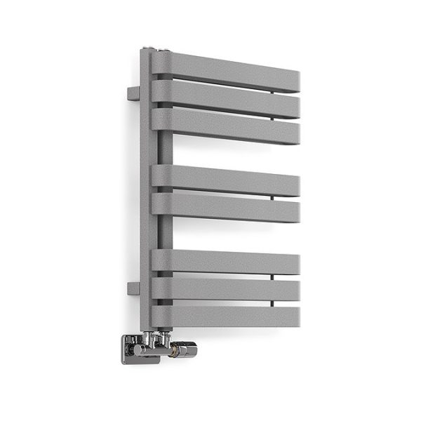 Terma Warp S Salt n Pepper Heated Towel Rail 655 x 500mm - Image 4