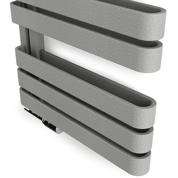 Terma Warp S Salt n Pepper Heated Towel Rail 655 x 500mm - Image 6