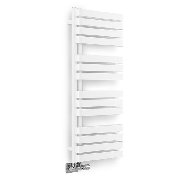 Terma Warp S Matt White Heated Towel Rail 1110 x 500mm - Image 5
