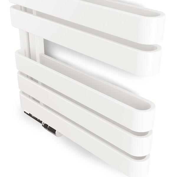Terma Warp S Matt White Heated Towel Rail 655 x 500mm - Image 2