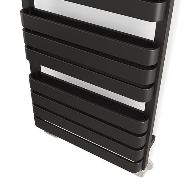 Terma Warp T Bold Matt Black Heated Towel Rail 1110 x 500mm - Image 7