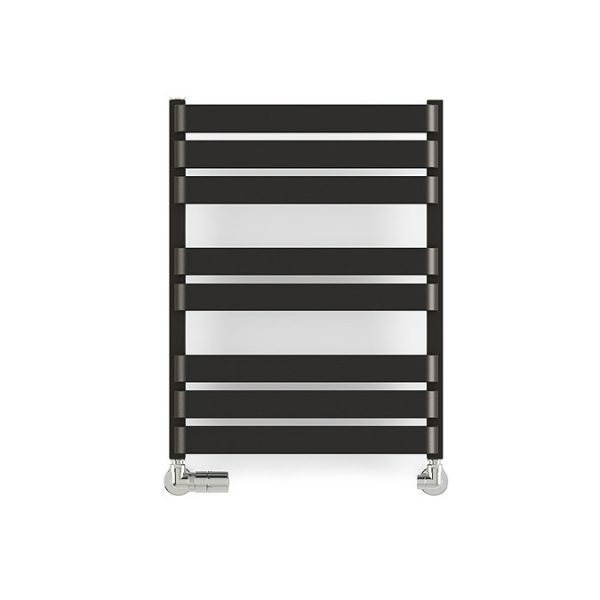 Terma Warp T Bold Matt Black Heated Towel Rail 655 x 500mm - Image 4