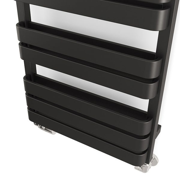 Terma Warp T Bold Matt Black Heated Towel Rail 655 x 500mm - Image 7