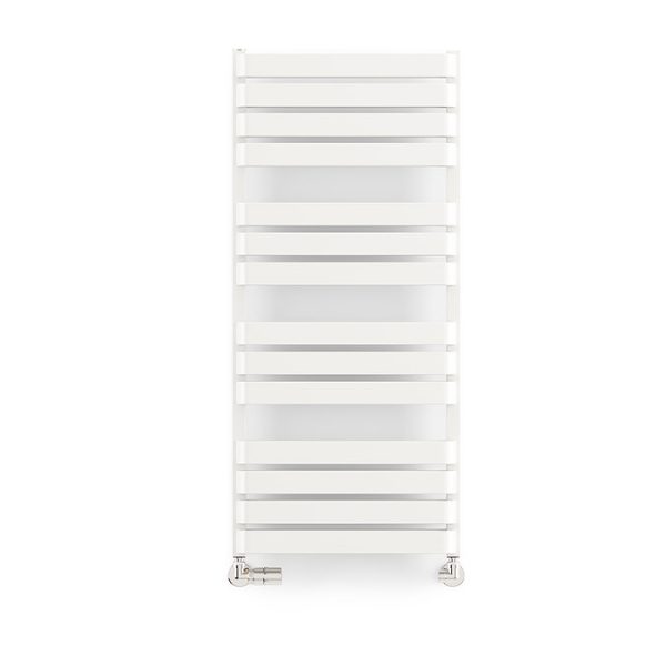 Terma Warp T Bold Matt White Heated Towel Rail 1110 x 500mm - Image 4
