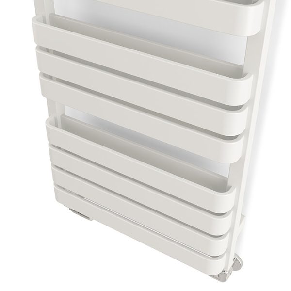 Terma Warp T Bold Matt White Heated Towel Rail 1110 x 500mm - Image 2