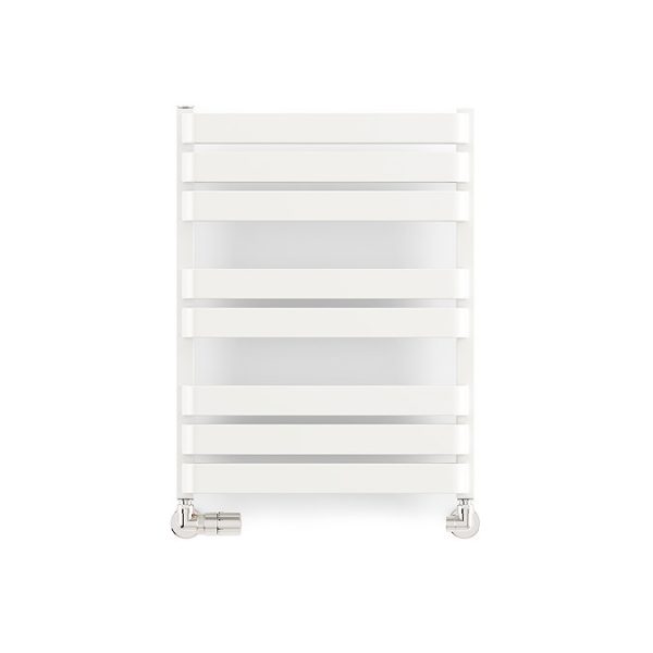 Terma Warp T Bold Matt White Heated Towel Rail 655 x 500mm - Image 4