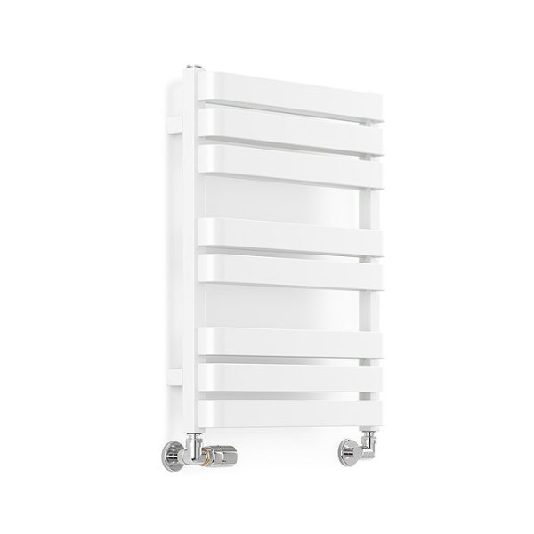 Terma Warp T Bold Matt White Heated Towel Rail 655 x 500mm - Image 5