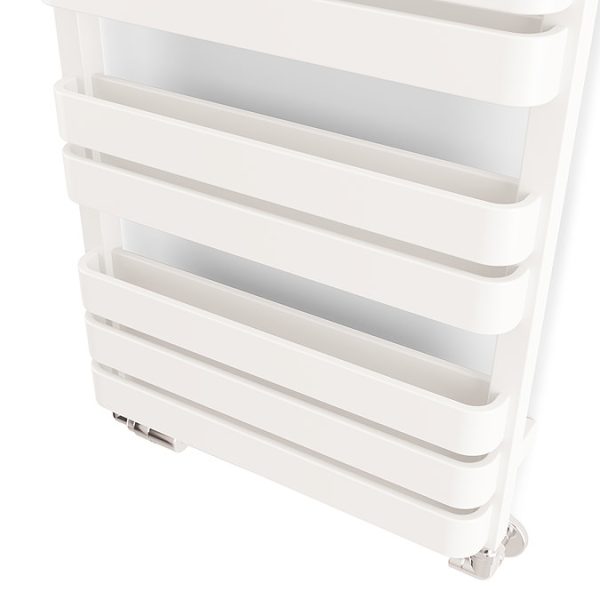 Terma Warp T Bold Matt White Heated Towel Rail 655 x 500mm - Image 2