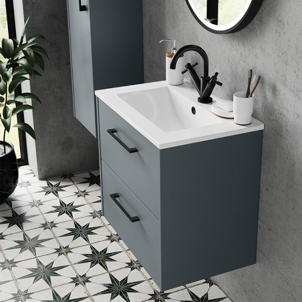 Hudson Reed Tec Crosshead Mono Basin Mixer Tap incl. Swivel Spout & Waste   Matt Black - Image 4