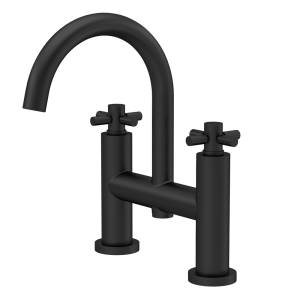 Hudson Reed Tec Crosshead Bath Filler with Swivel Spout   Matt Black
