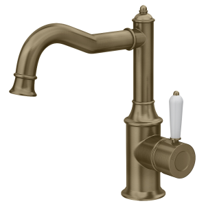 Trafalgar Traditional Mono Basin Mixer Tap   Antique Brass
