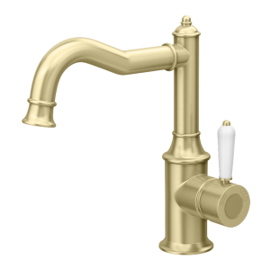 Trafalgar Traditional Mono Basin Mixer Tap   Brushed Brass