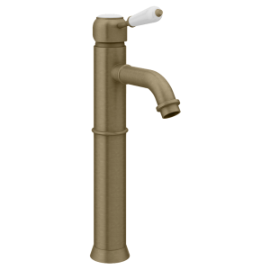 Trafalgar Single Lever Tall Basin Tap   Antique Brass