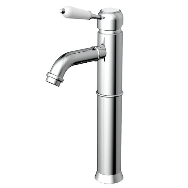 Trafalgar Single Lever Tall Basin Tap   Chrome - Image 2