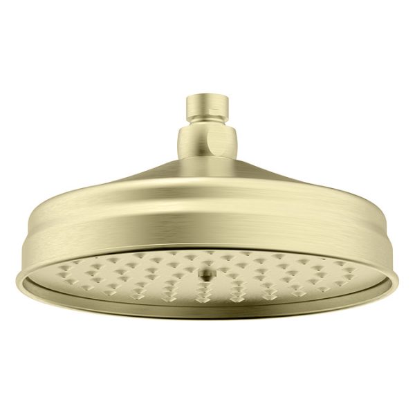 Trafalgar Brushed Brass Shower with Concealed Valve + Wall Mounted 8" Head - Image 4