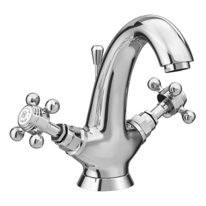 Trafalgar Crosshead Mono Basin Mixer Tap & Pop Up Waste Chrome