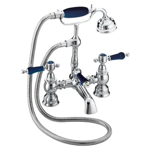 Heritage Glastonbury Midnight Blue Bath Shower Mixer