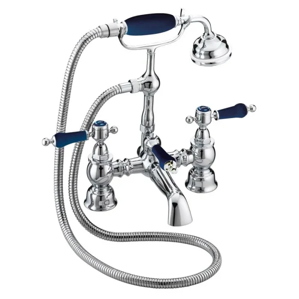 Heritage Glastonbury Midnight Blue Bath Shower Mixer