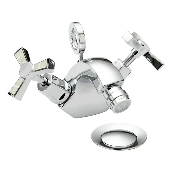 Heritage Gracechurch Mother of Pearl Bidet Mixer with Pop up Waste