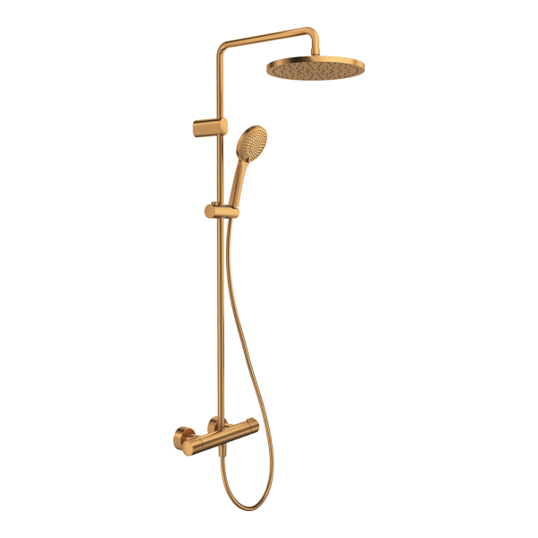 Duravit Thermostatic Shower System 1000   Brushed Bronze