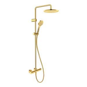 Duravit Thermostatic Shower System 1000   Polished Gold