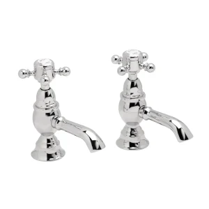 Heritage   Hartlebury Basin Pillar Taps   Chrome