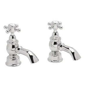 Heritage   Hartlebury Bath Pillar Taps   Chrome