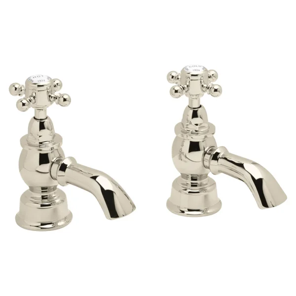 Heritage   Hartlebury Bath Pillar Taps   Vintage Gold
