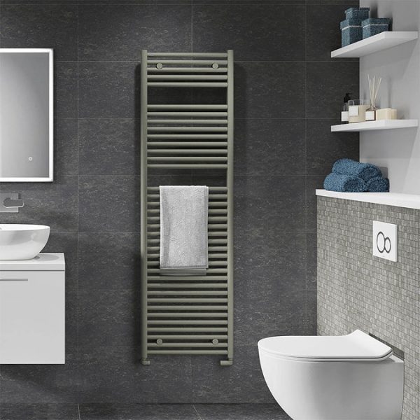 Tissino Hugo2 Towel Rail   Lusso Grey - Image 2