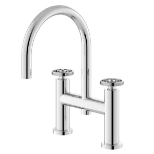 Hudson Reed Revolution Industrial Chrome Bath Filler