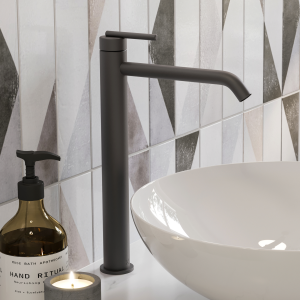 Crosswater 3ONE6 Tall Monobloc Basin Mixer   Slate
