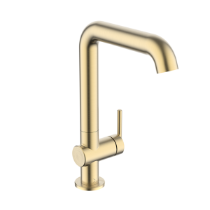 Crosswater 3ONE6 Swivel Spout Tall Basin Mixer   Brushed Brass
