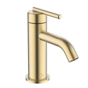 Crosswater 3ONE6 Mini Monobloc Basin Mixer   Brushed Brass